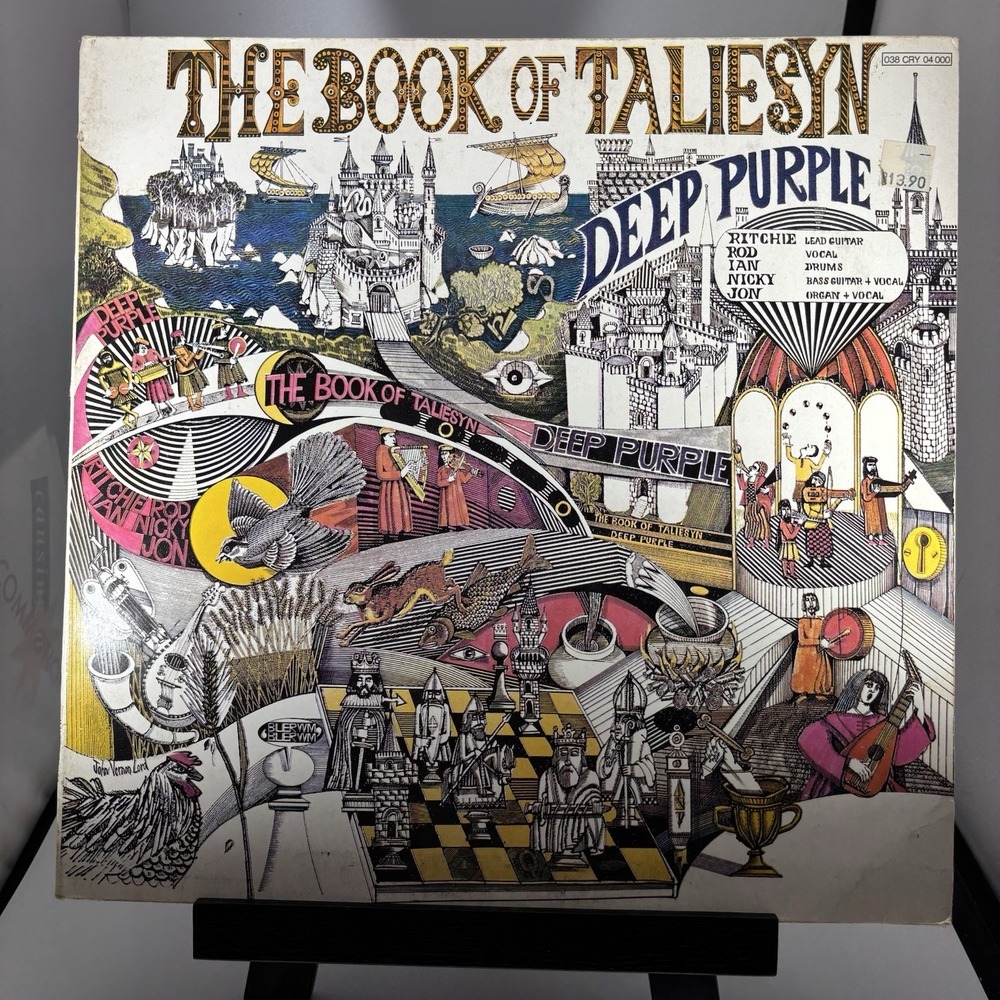Deep Purple "The Book of‎ Taliesyn" EMI/Harvest Label Germany Vinyl Lp VG+ 1969